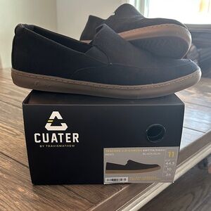 Travis Mathew Black Canvas Loafers